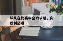 爱游戏网站平台-球队在比赛中全力以赴，向胜利迈进